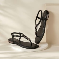Women Black Casual Sandals