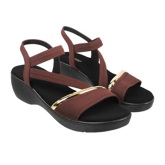 Women Brown Casual Sandals