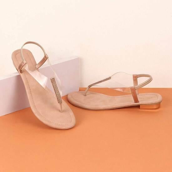 Women Gold Casual Sandals