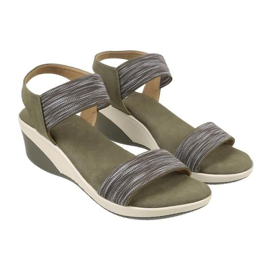 Women Olive Casual Sandals