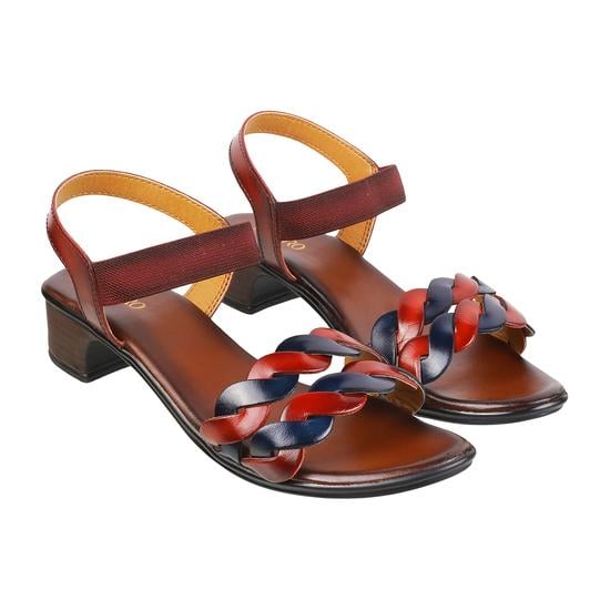 Women Maroon Casual Sandals