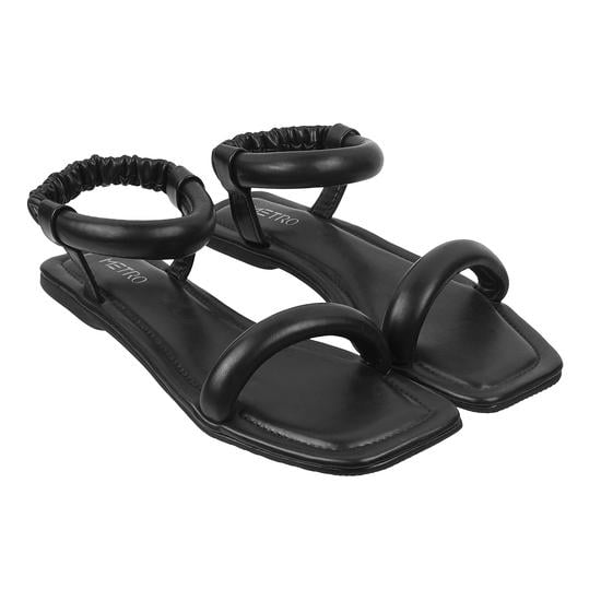 Women Black Casual Sandals