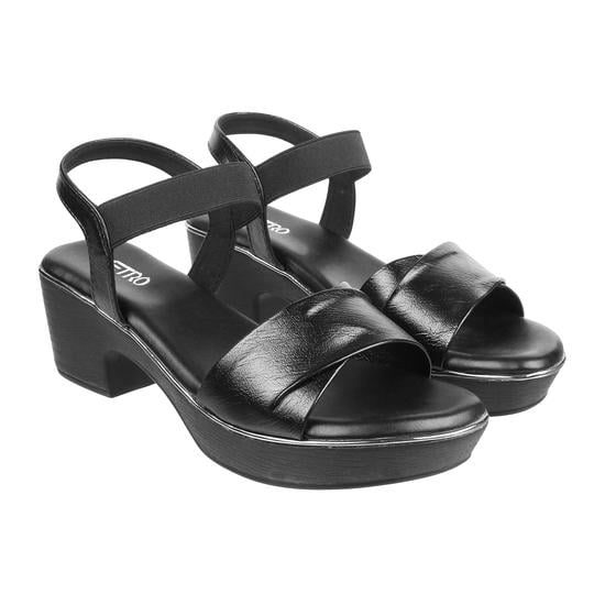 Women Black Casual Sandals