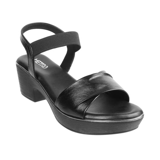 Women Black Casual Sandals