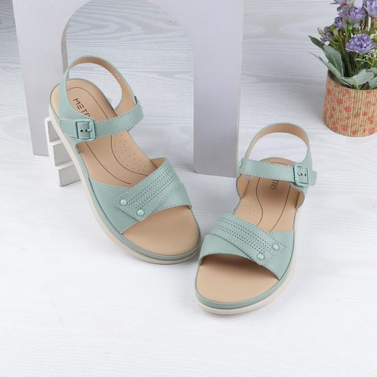 Women Green Casual Sandals