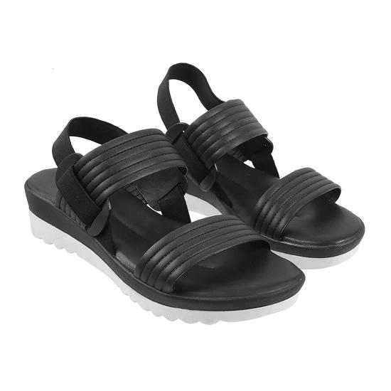 Women Black Casual Sandals