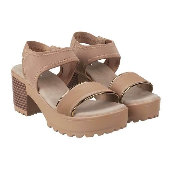Women Dark-Beige Casual Sandals