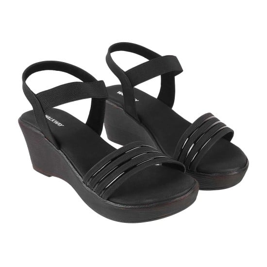 Women Black Casual Sandals