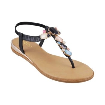 Metro Women Black Casual Sandals(SKU: 33-356-11-36)