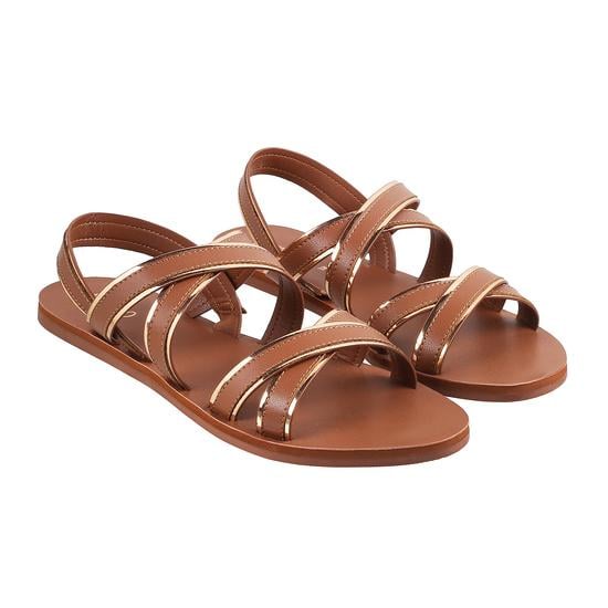 Women Tan Casual Sandals