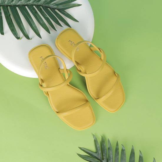 Women Yellow Casual Sandals