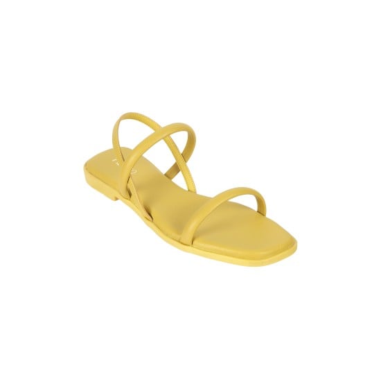 Women Yellow Casual Sandals
