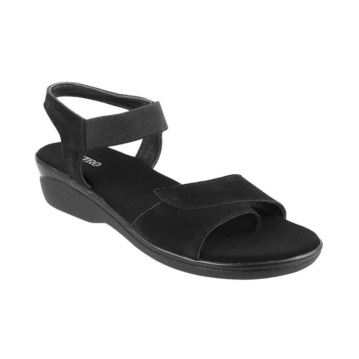 Buy Women Black Casual Sandals Online | SKU: 44-48-11-36-Metro Shoes