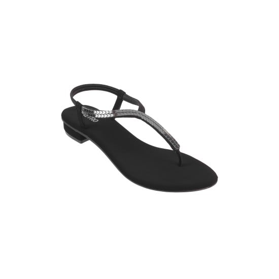 Women Black Casual Sandals
