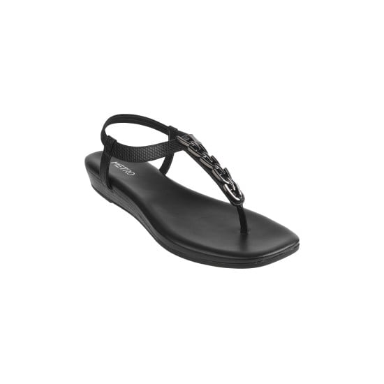 Women Black Casual Sandals