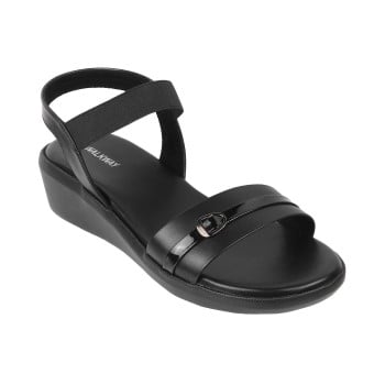 Walkway Women Black Casual Sandals(SKU: 33-757-11-37)