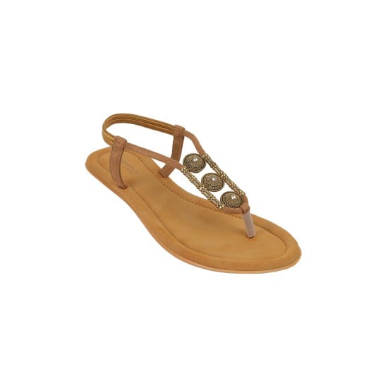 Women Antic-gold Casual Sandals