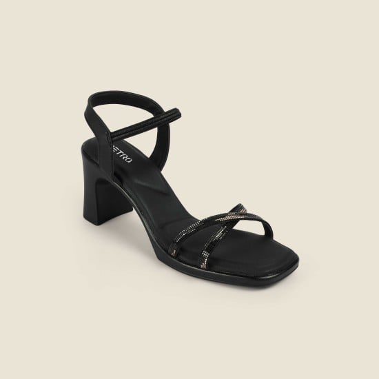 Women Black Casual Sandals