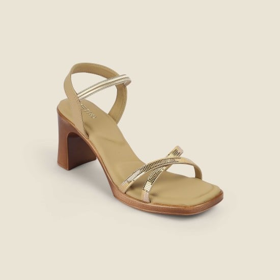 Women Gold Casual Sandals