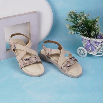 Walkway Women Beige Casual Sandals(SKU: 33-824-20-38)