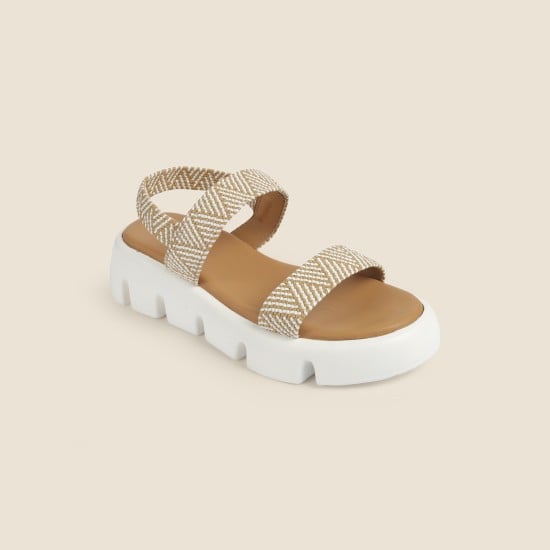 Women Rose-gold Casual Sandals