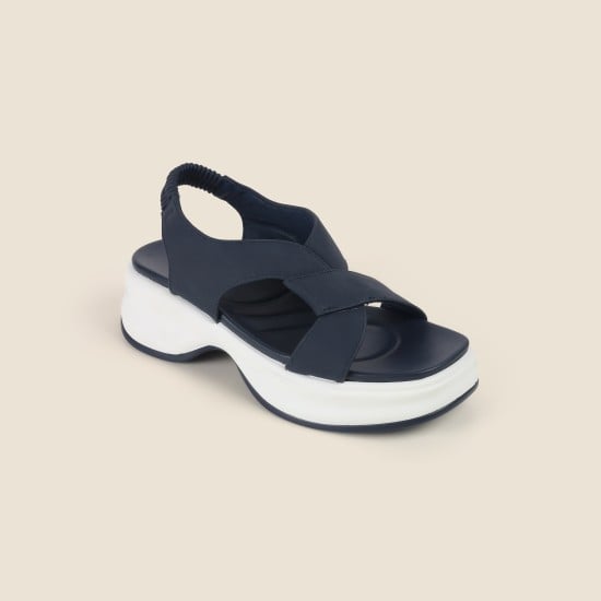 Women Blue Casual Sandals