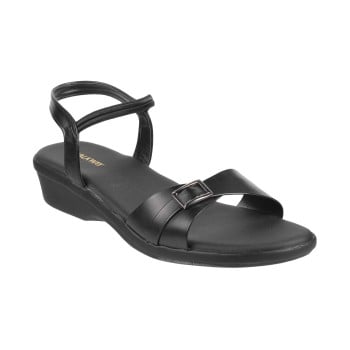 Walkway Women Black Casual Sandals(SKU: 33-862-11-36)