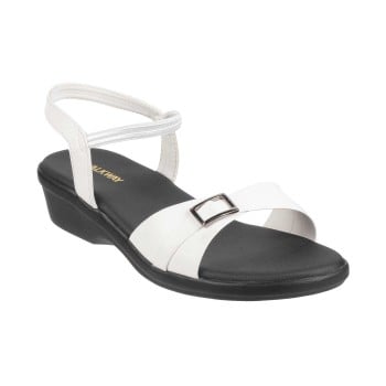 Walkway Women White Casual Sandals(SKU: 33-862-16-39)