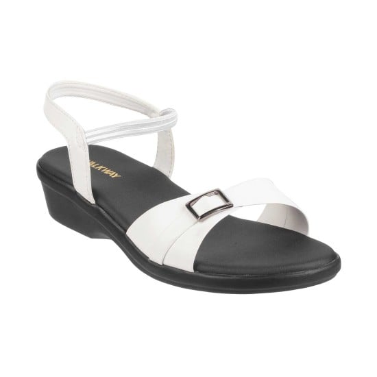 Women White Casual Sandals