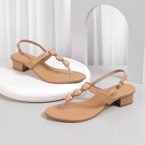 Women Beige Casual Sandals