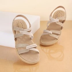 Women Beige Casual Sandals