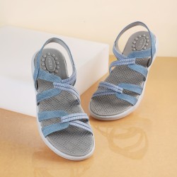 Women Blue Casual Sandals