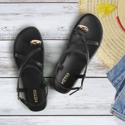 Women Black Casual Sandals