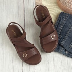 Women Brown Casual Sandals