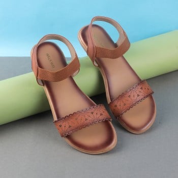Walkway Women Tan Casual Sandals(SKU: 33-919-23-39)