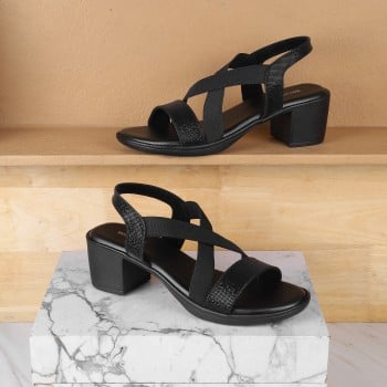 Walkway Women Black Casual Sandals(SKU: 33-929-11-37)