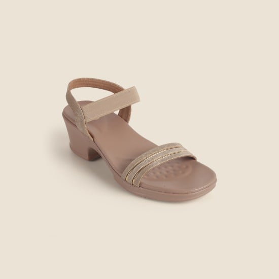 Women Beige Casual Sandals