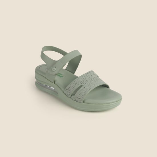 Women Green Casual Sandals