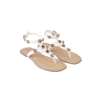 Metro Women White Casual Gladiators(SKU: 33-969-16-37)