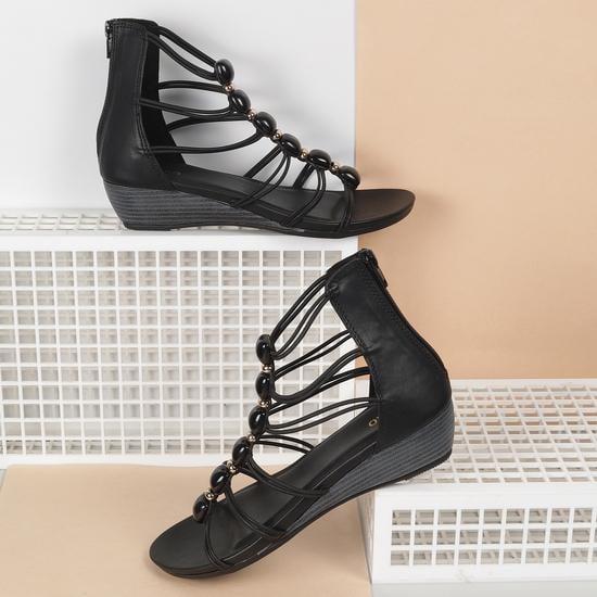 Women Black Casual Gladiators