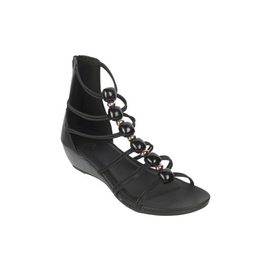 Women Black Casual Gladiators