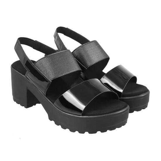 Women Black Casual Sandals