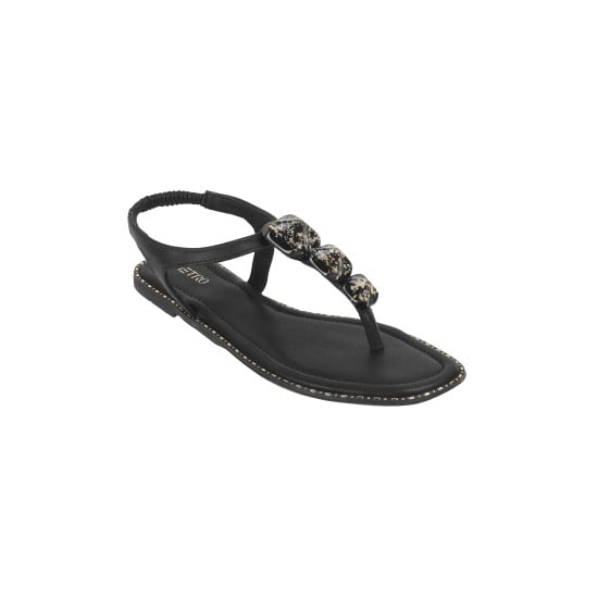 Women Black Casual Sandals