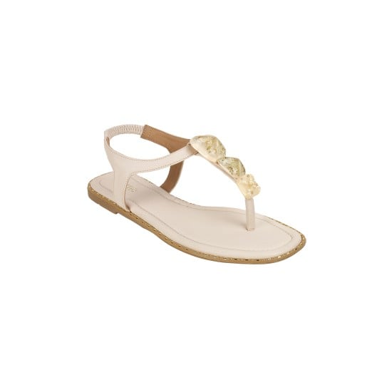 Women Beige Casual Sandals