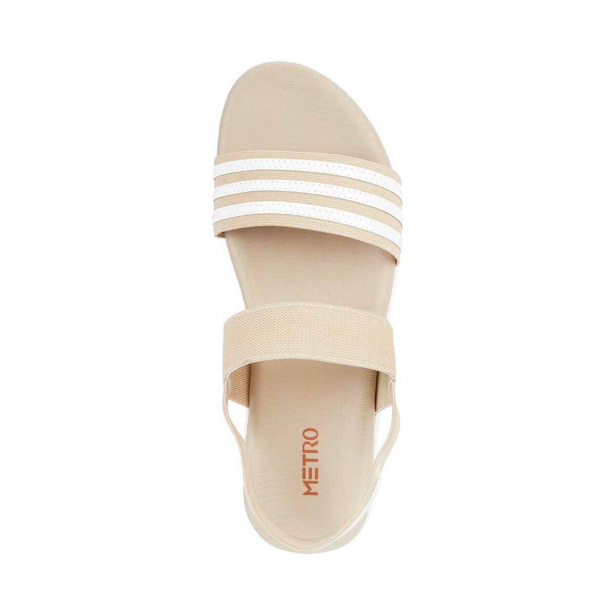 metro beige sandals