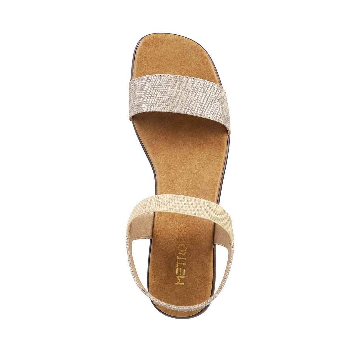 metro beige sandals