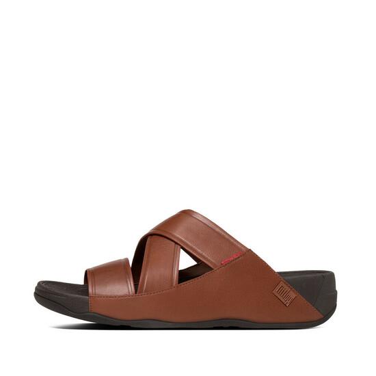 Men Chi-Leather Slides