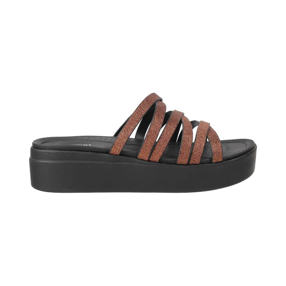 Buy Mochi Women Bronze Casual Sandals Online