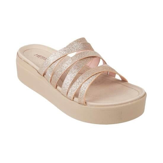 Women Rose-Gold Casual Sandals