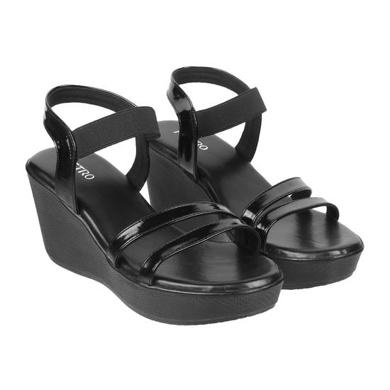 Women Black Casual Sandals